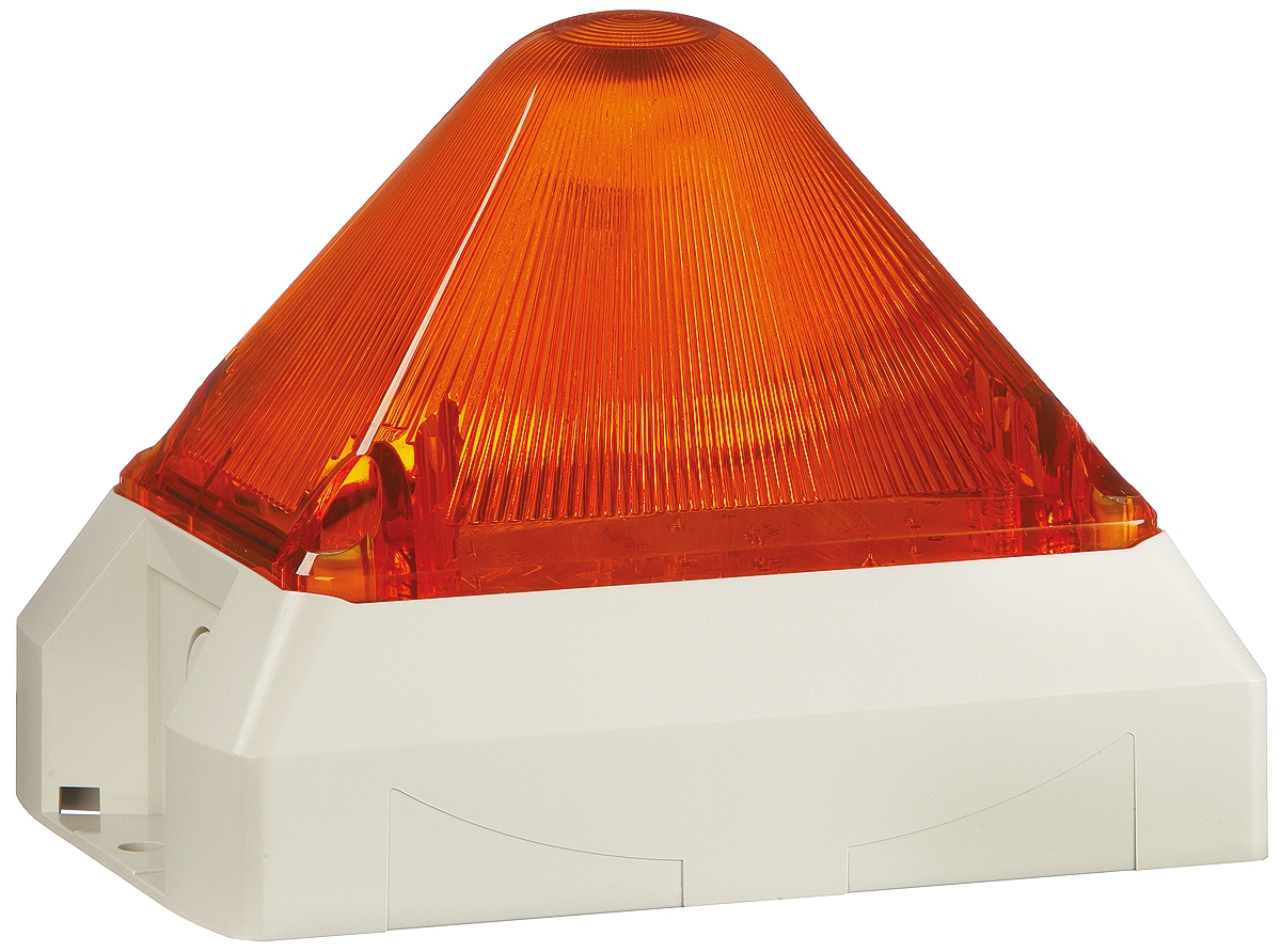 Pfannenberg PY X-M-05 Series Amber Flashing Beacon, 230 V ac, Panel Mount, Xenon Bulb