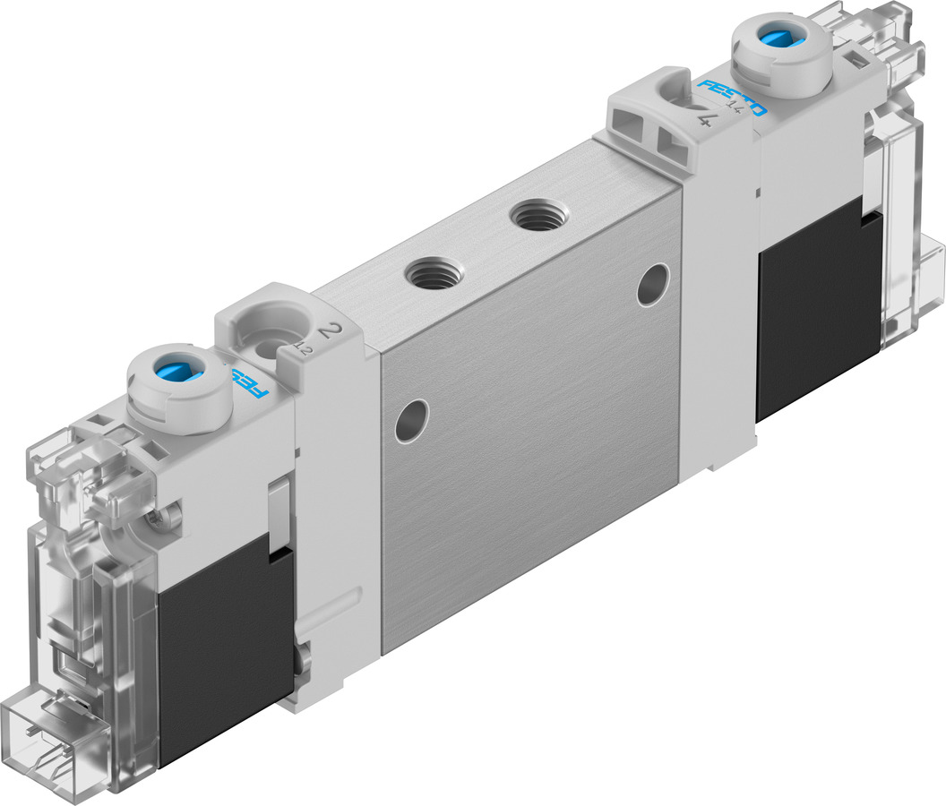 Festo 3/2 Solenoid Valve - Solenoid/Spring Metric M5 VUVG Series 24V dc, 8042538