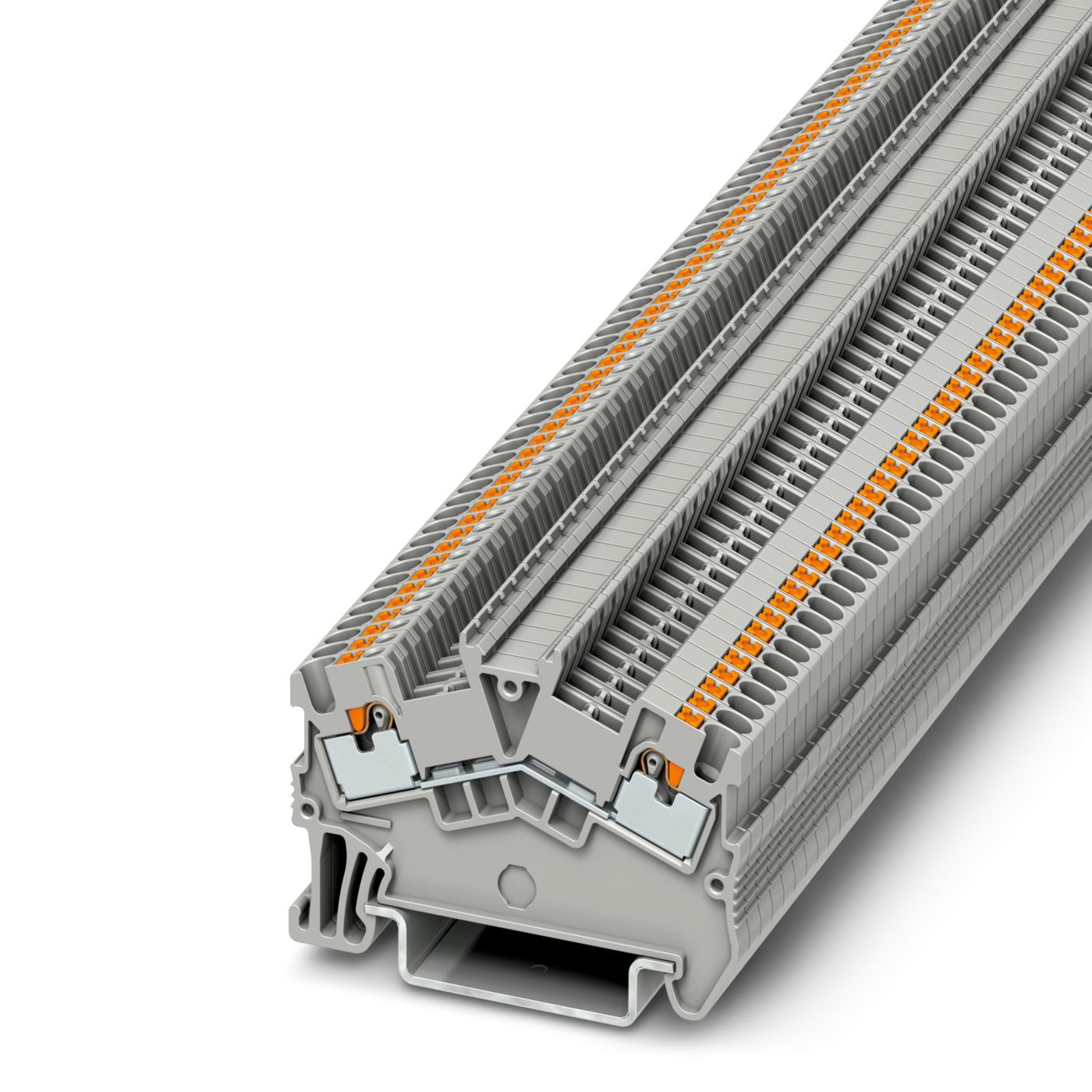 Phoenix Contact 3214547 PTS 1.5/S Series Grey, 1.5mm², Single-Level, Push In Termination, ATEX, IECEx
