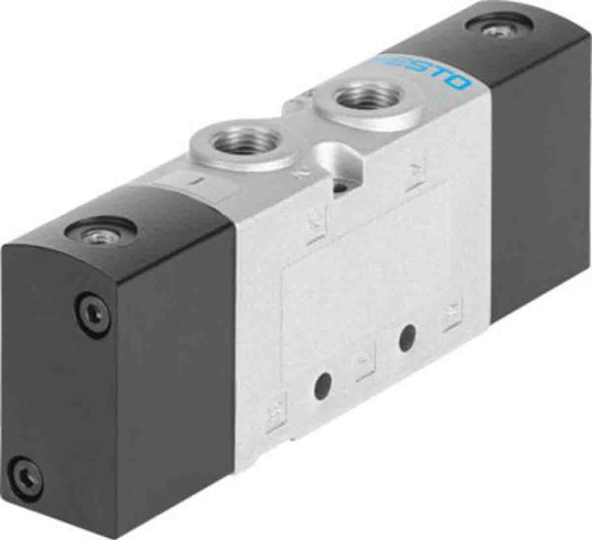 Festo 5/3 Closed Pneumatic Solenoid Valve - Pneumatic G 3/8 VUWG Series, 575622
