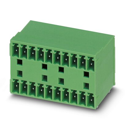 Phoenix Contact Pluggable Terminal Block, 20-Contact, 3.81 mm Pitch, 2-Row