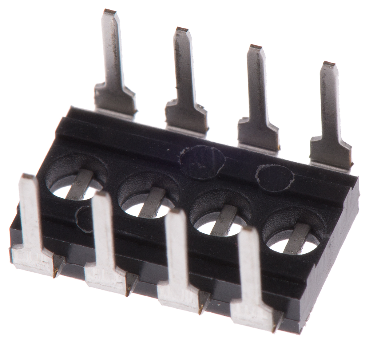 TE Connectivity Shunt Black DIP Switch 8 Way 4 Row 2.54mm Pitch