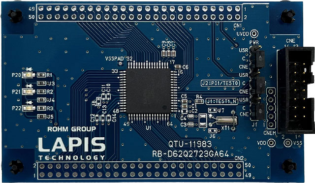 ROHM Reference Board Evaluation Board for MCU for EASE1000 V2, ML62Q2700 Group, On-chip emulator
