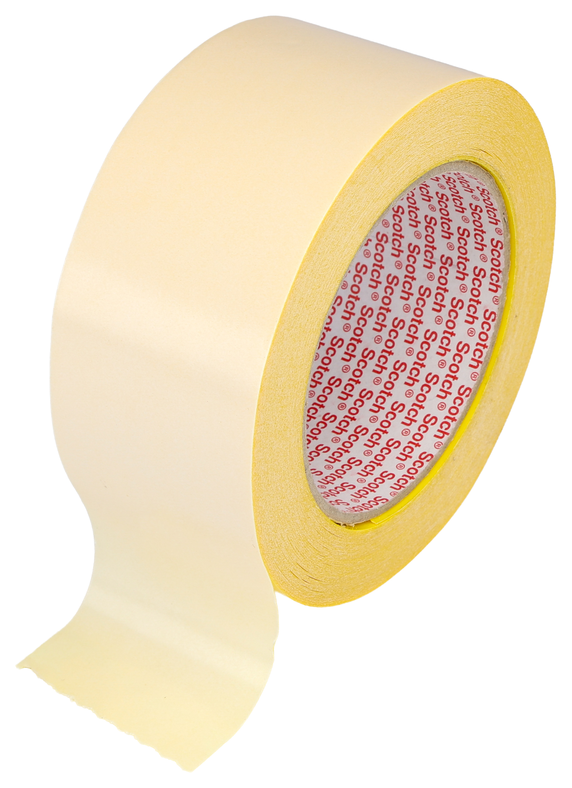 3M 9195 Yellow Double Sided Paper Tape, 0.13mm Thick, Polypropylene Film Backing, 50mm x 25m