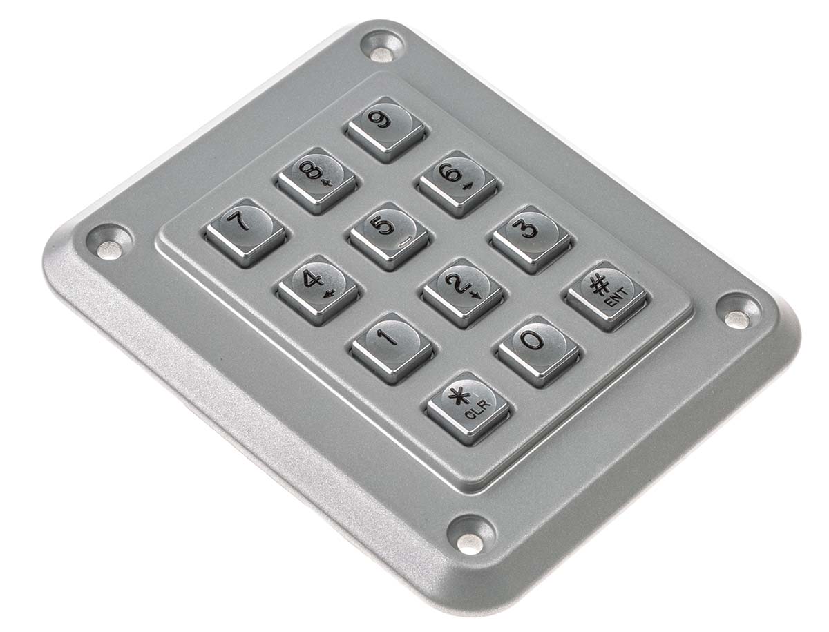 Storm IP65 12 Key Die Cast Zinc Keypad