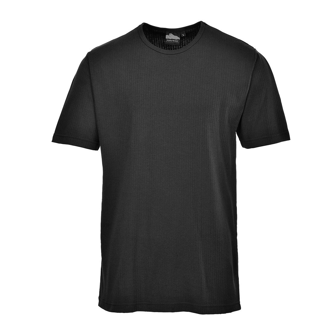 Portwest Black/Green/White/Yellow Cotton, Polyester Short Sleeve T-Shirt