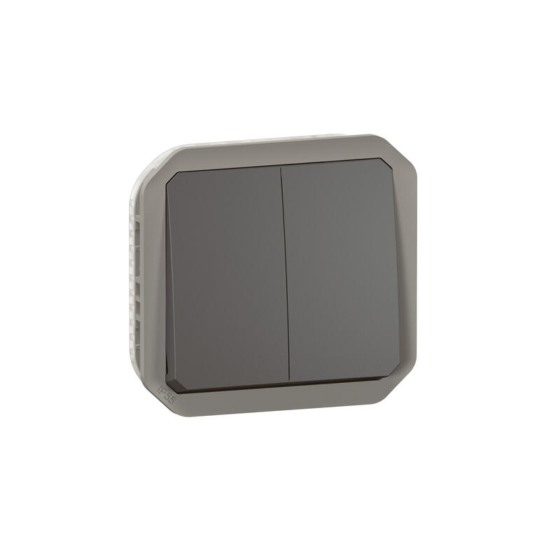 Legrand Grey Push Button Light Switch, 1 Way