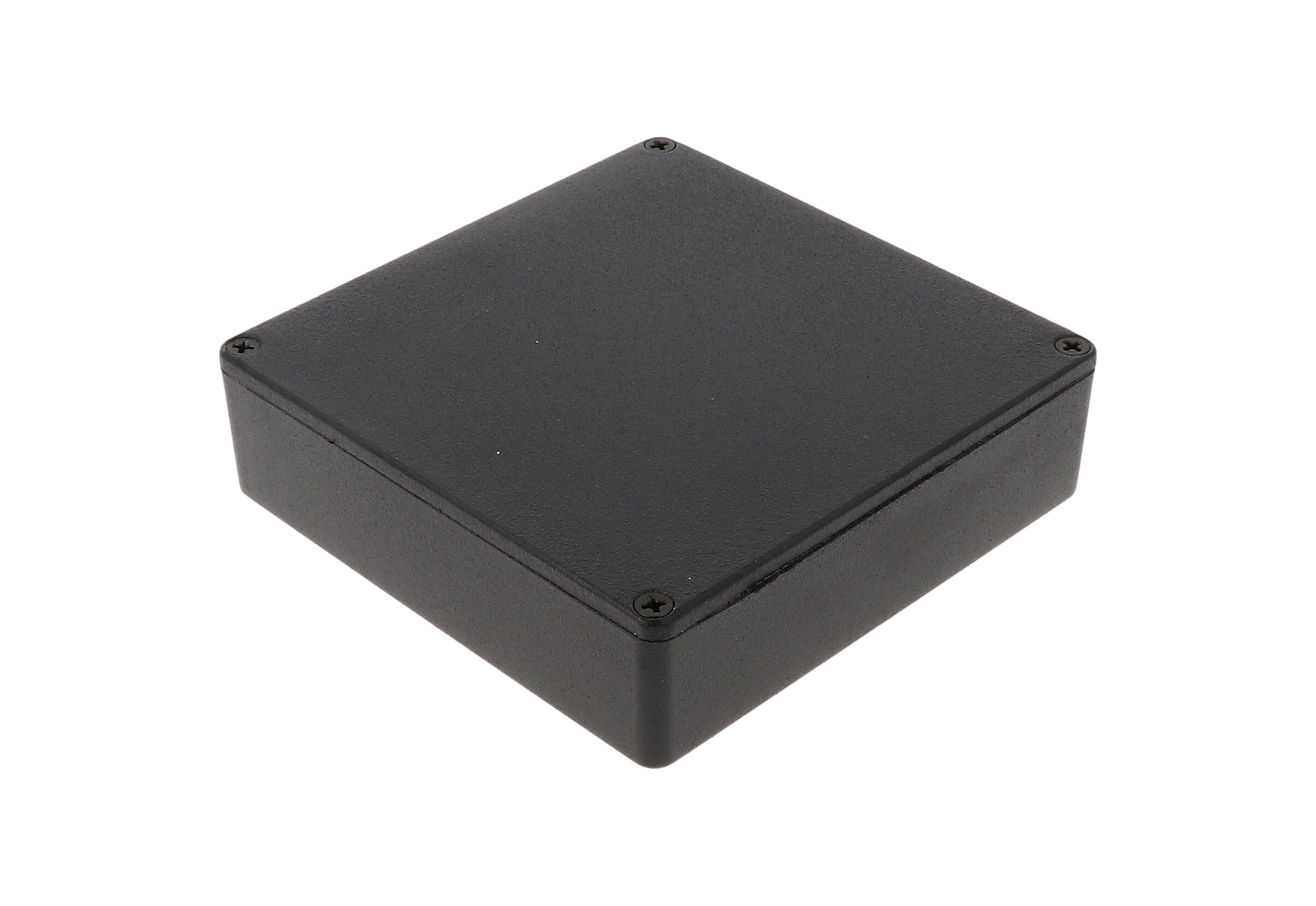 Hammond 1590 Series Black Die Cast Aluminium Enclosure, IP54, Black Lid, 120 x 120 x 34mm