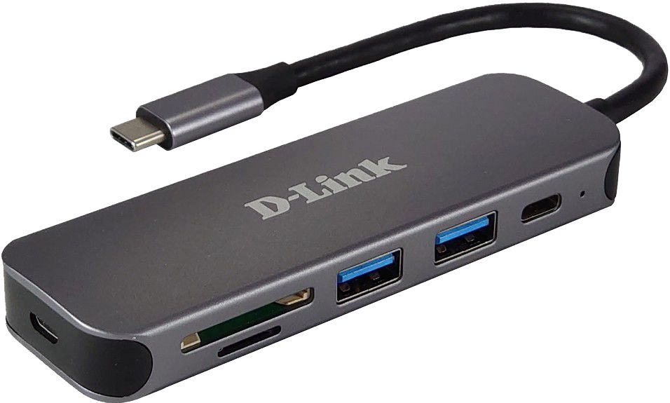 D-Link 3 Port USB C USB A, USB C USB C Hub, USB Bus Powered, 118 x 35 x 13.5mm