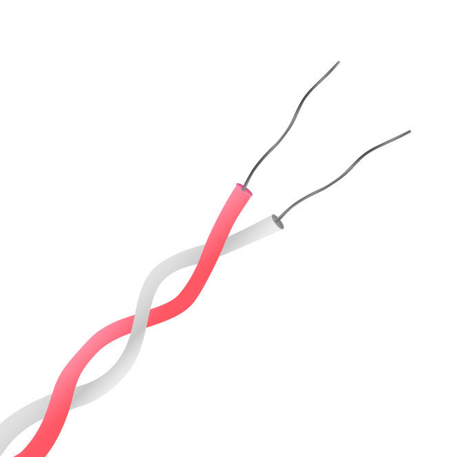 RS PRO Type N Thermocouple Cable/Wire, 100m, Unscreened, PTFE Insulation, +260°C Max, 7/0.2mm