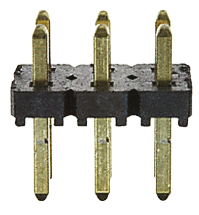 Samtec TLW Series Straight Through Hole Pin Header, 6 Contact(s), 2.54 mm Pitch, 2 Row, Unshrouded