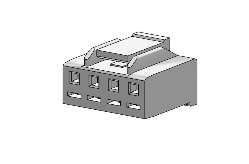 Molex Receptacle Crimp Connector Housing, 3.5mm Pitch, 4 Way, 1 Row