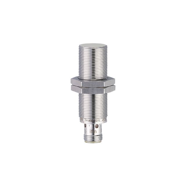 ifm electronic Inductive Threaded Barrel Proximity Sensor, M18, 8 mm Detection, PNP NO, 10 → 30 V dc