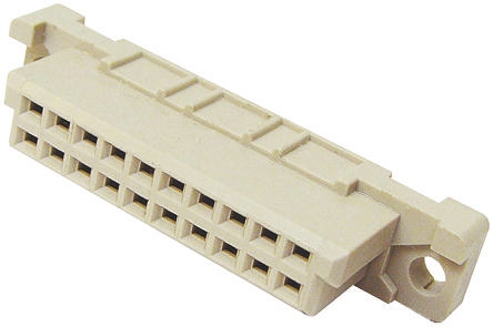 HARTING 20 Way 2.54mm Pitch, Type 3B Class C2, 2 Row, Straight DIN 41612 Connector, Socket