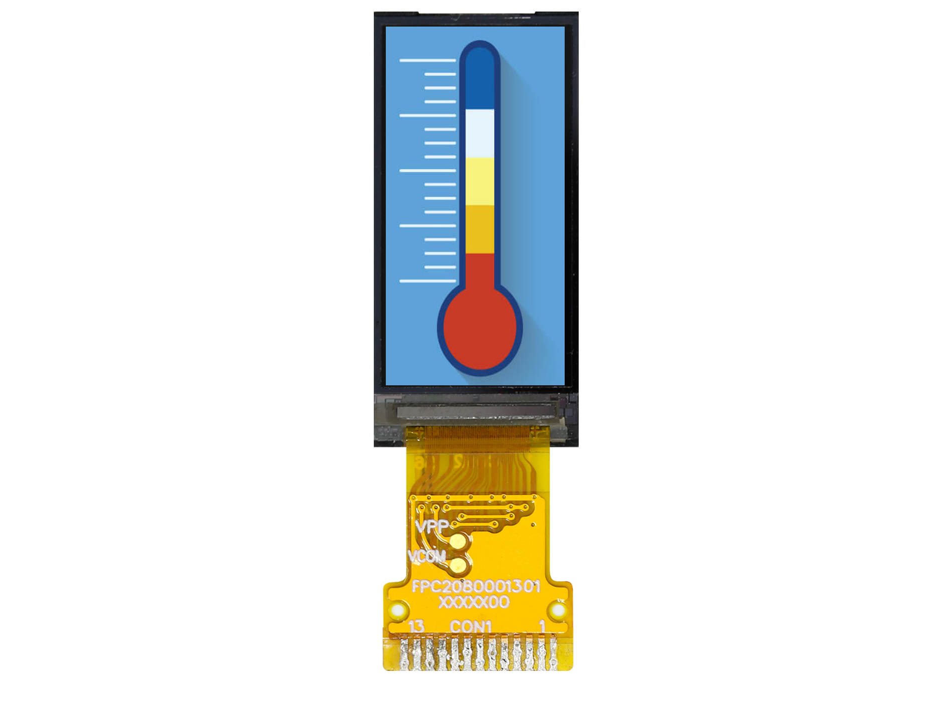 Midas MDT0096AIH-SPI LCD Colour Display, 0.96in, 80 x 160pixels
