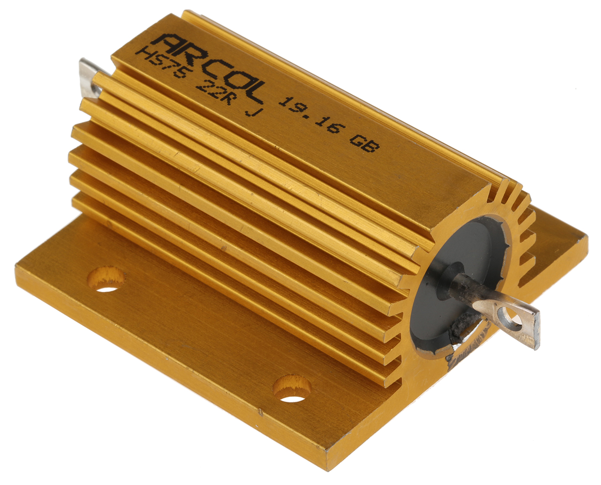 Arcol, 22Ω 75W Wire Wound Chassis Mount Resistor HS75 22R J ±5%