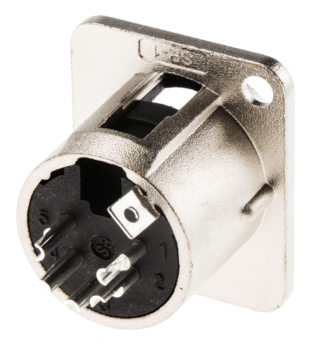 RS PRO Panel Mount XLR Connector, Male, 5 Way