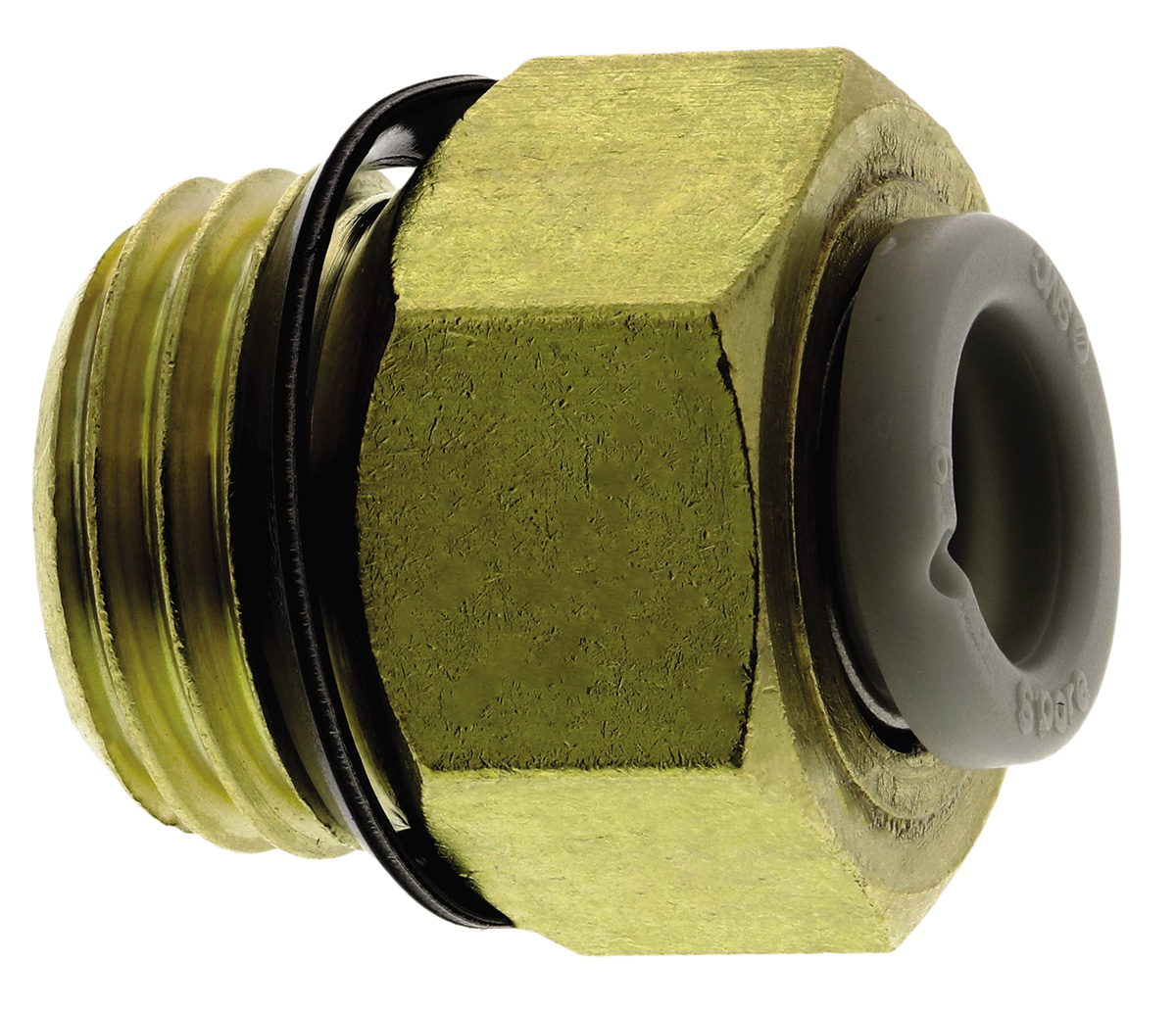 SMC KQ2 Series Straight Threaded Adaptor, Uni 1/4 Male to Push In 6 mm, Threaded-to-Tube Connection Style