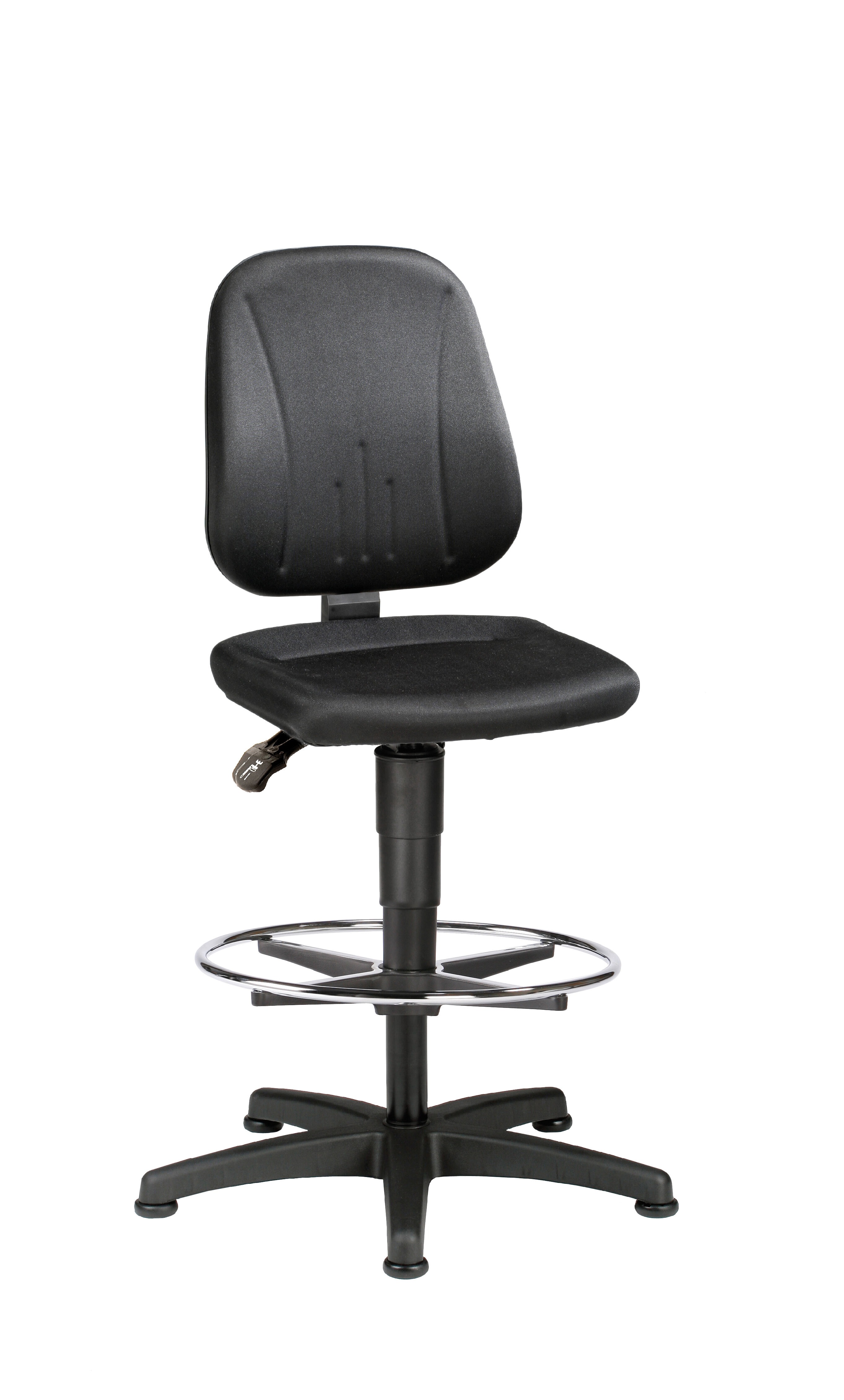 Treston Black Fabric Desk Chair, 120kg Weight Capacity