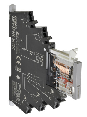 Omron DIN Rail Power Relay, 12V dc Coil, 6A Switching Current, SPDT