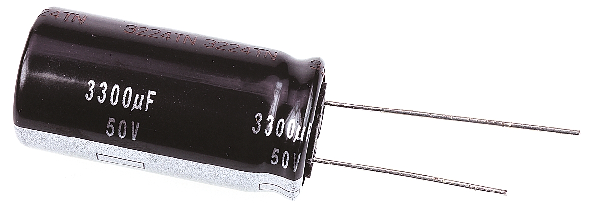 Panasonic 3300μF Aluminium Electrolytic Capacitor 50V dc, Radial, Through Hole - ECA1HHG332
