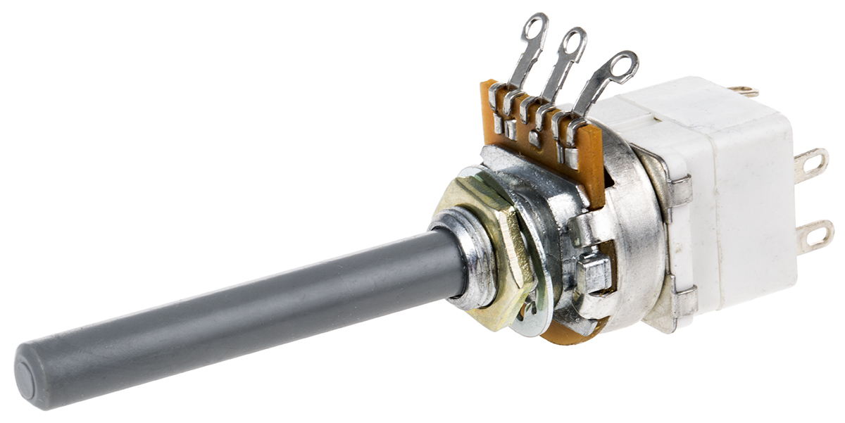 TE Connectivity 23 47kΩ Rotary Potentiometer 1-Gang Panel Mount, 1624210-3