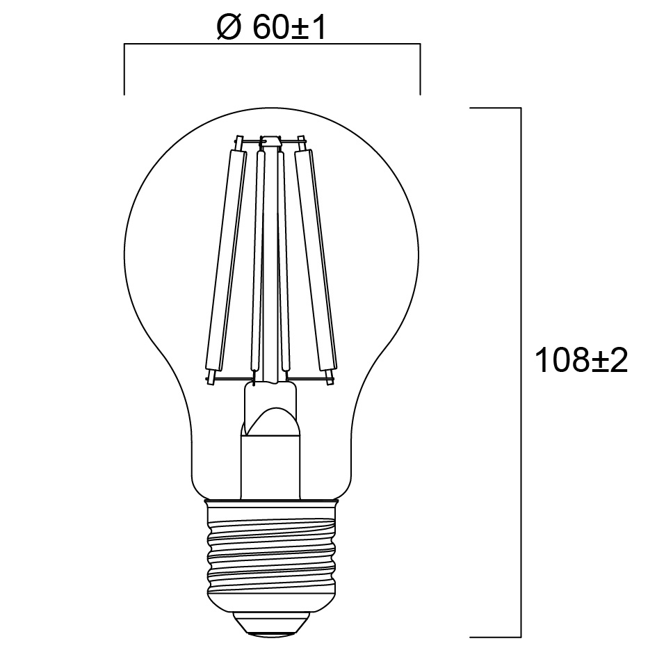 Sylvania E27 LED Bulbs 4 W(60W), 4000K, Cool White, Pear shape