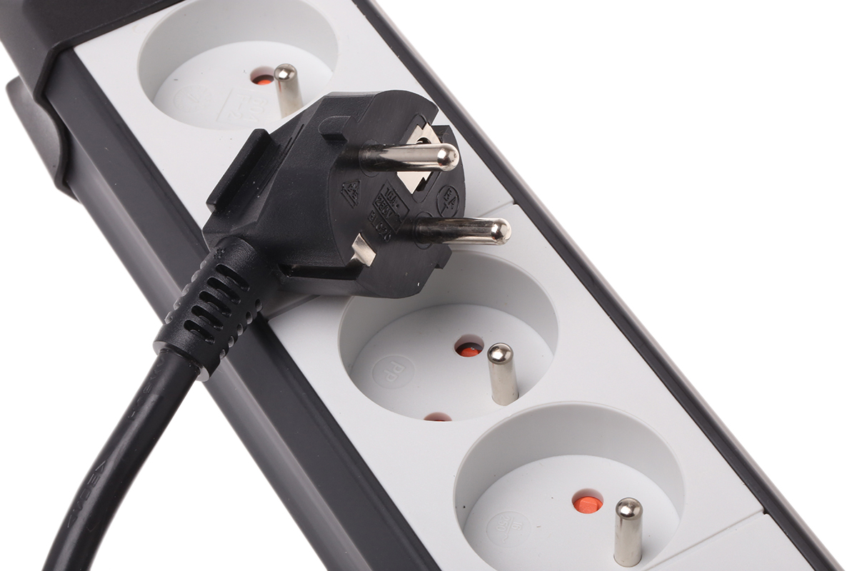 brennenstuhl 1.8m 4 Socket Type E - French Extension Lead, 230 V, IP20