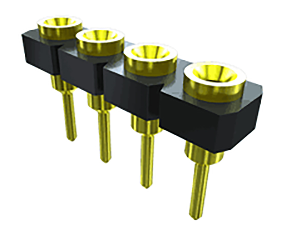 Samtec SL Series Straight Through Hole Mount PCB Socket, 32-Contact, 1-Row, 2.54mm Pitch, Solder Termination