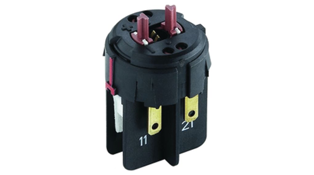 RAFI RAFIX 22 Series Contact Block for Use with Switch Accessories, 35V ac, DPST
