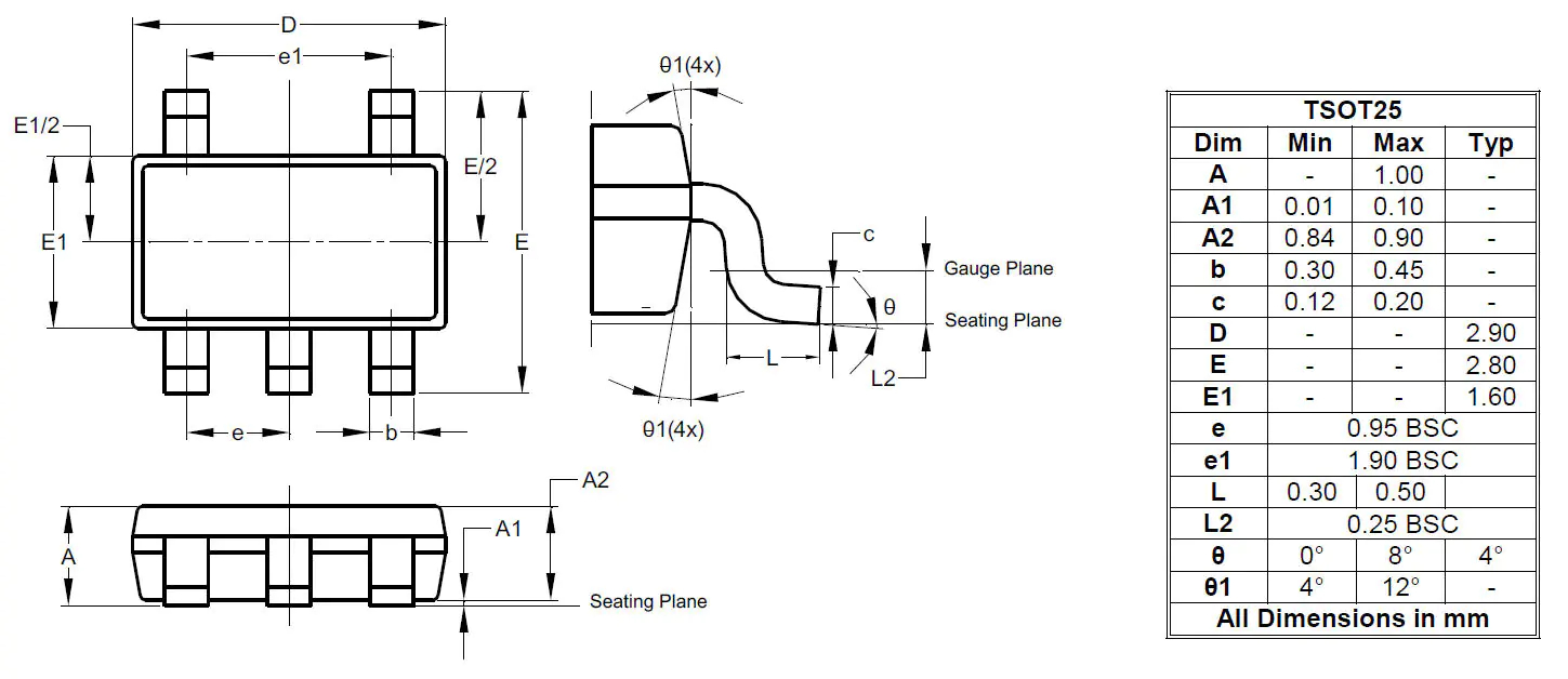 DiodesZetex DGD0211CWTQ-7 MOSFET Gate Driver, 1.9 A 5-Pin 18 V, TSOT-25