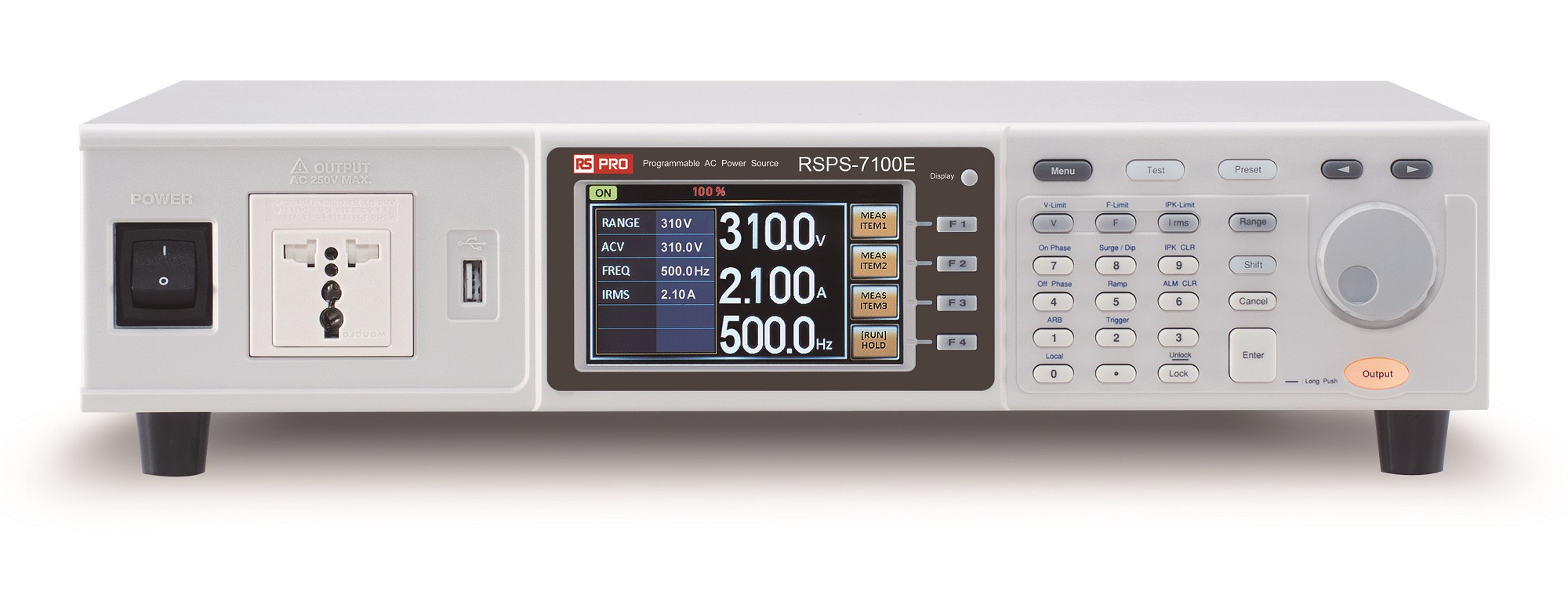 RS PRO Analogue, Digital Bench Power Supply, 155 or 310V, 8.4 or 4.2A, 1000VA