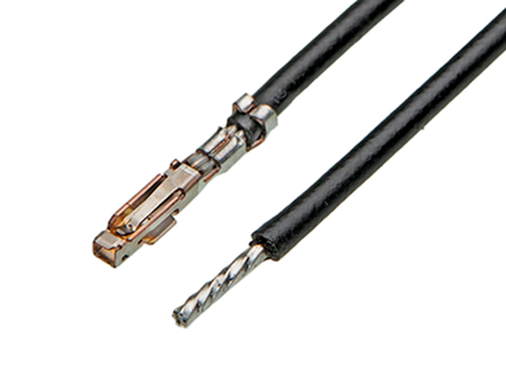 Molex Female iGrid to Pigtail Crimped Wire, 150mm, 22AWG, Black