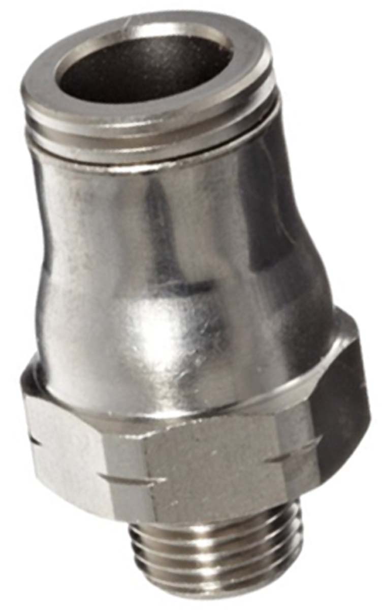 Legris LF3600 Series Straight Threaded Adaptor, R 3/8 Male to Push In 8 mm, Threaded-to-Tube Connection Style
