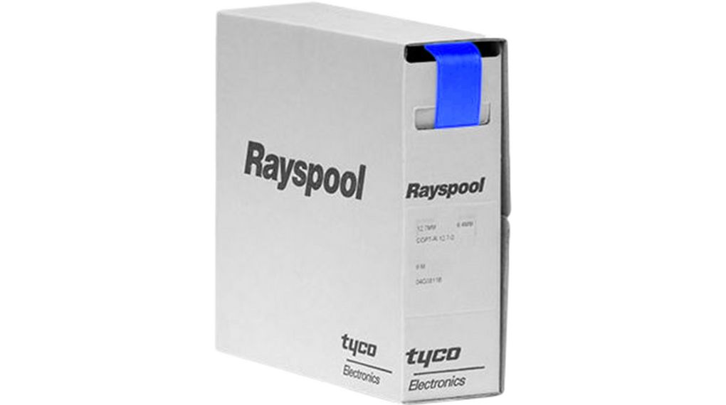 nVent RAYCHEM Adhesive Lined Heat Shrink Tube, Blue 9mm Sleeve Dia. x 1.2m Length 3:1 Ratio, RNF-3000 Series