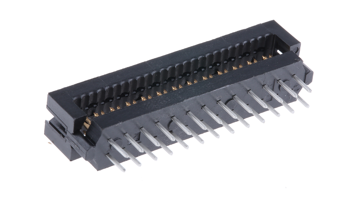 TE Connectivity 26-Way IDC Connector Plug for Cable Mount, 2-Row