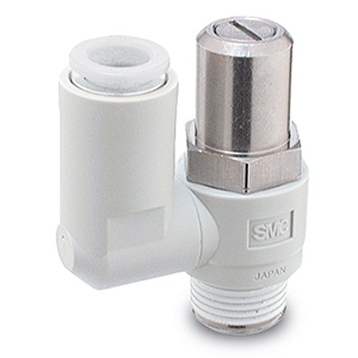 SMC AS2 Series Threaded Pneumatic Silencer & Exhaust Restrictor Function Fitting, R 1/8 Inlet Port, 6mm Tube Inlet