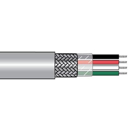Alpha Wire Alpha Essentials Communication & Control Control Cable, 3 Cores, 0.75 mm² 18 AWG, Screened, 1000 ft, Grey