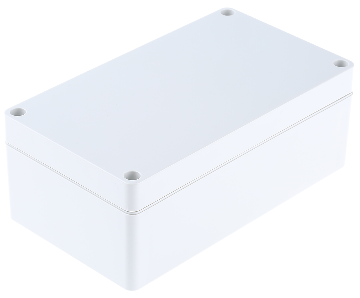 Hammond 1554 Series Grey ABS Enclosure, IP66, Grey Lid, 160 x 90 x 60.5mm