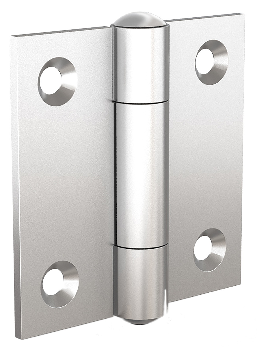Pinet Stainless Steel Butt Hinge, Screw Fixing, 50mm x 50mm x 2mm