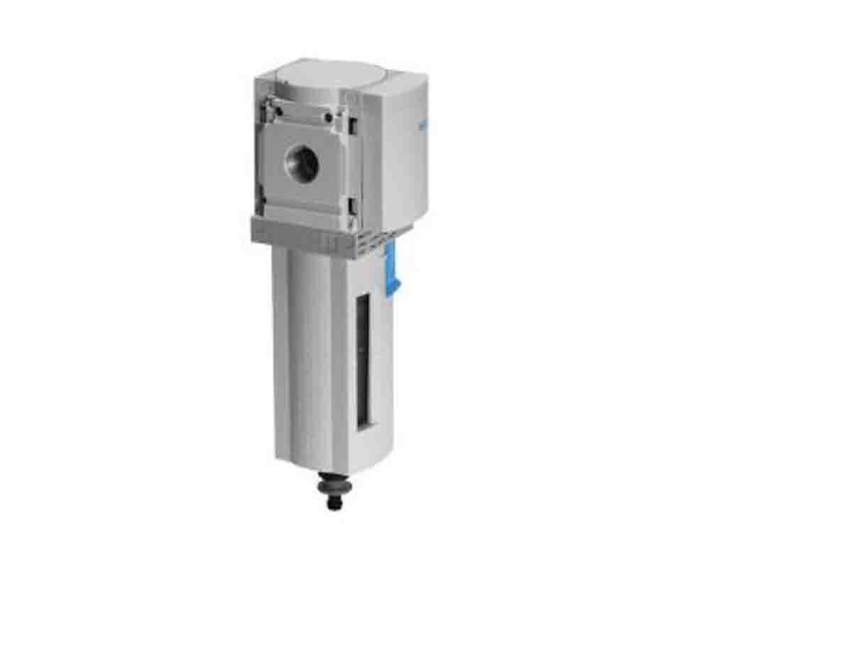 Festo MS series 40μm G 1/8 0bar to 14 bar Filter 1100L/min max with Manual drain