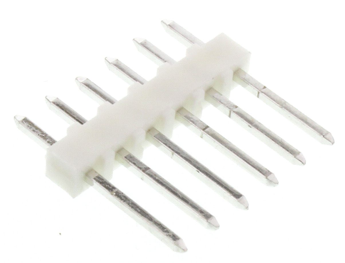 Molex KK 254 Series Straight Through Hole Pin Header, 6 Contact(s), 2.54 mm Pitch, 1 Row, Unshrouded