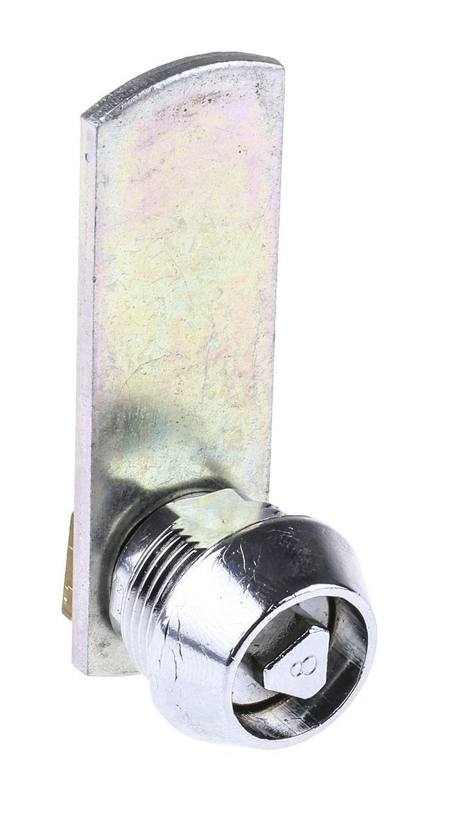 Euro-Locks a Lowe & Fletcher group Company Camlock, 12mm Panel-to-Tongue, 22.7 x 19.2mm Cutout, Key Unlock