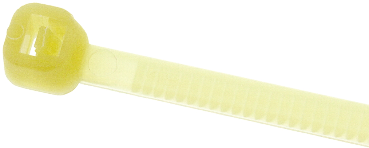 RS PRO Cable Tie, Heat Stabilised, 203mm x 3.6 mm, Green Nylon, Pk-100