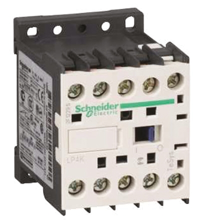 Schneider Electric LP4K Series Contactor, 110 V dc Coil, 3-Pole, 6 A, 3 kW, 3NO, 690 V ac