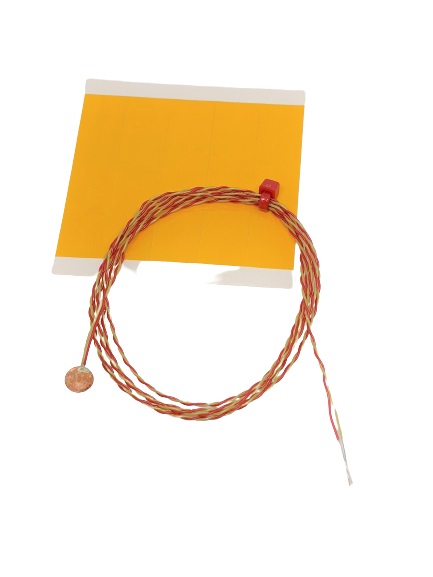 RS PRO Type K Copper Disc Thermocouple 1m Length, 6.35mm Diameter, 0°C → +200°C