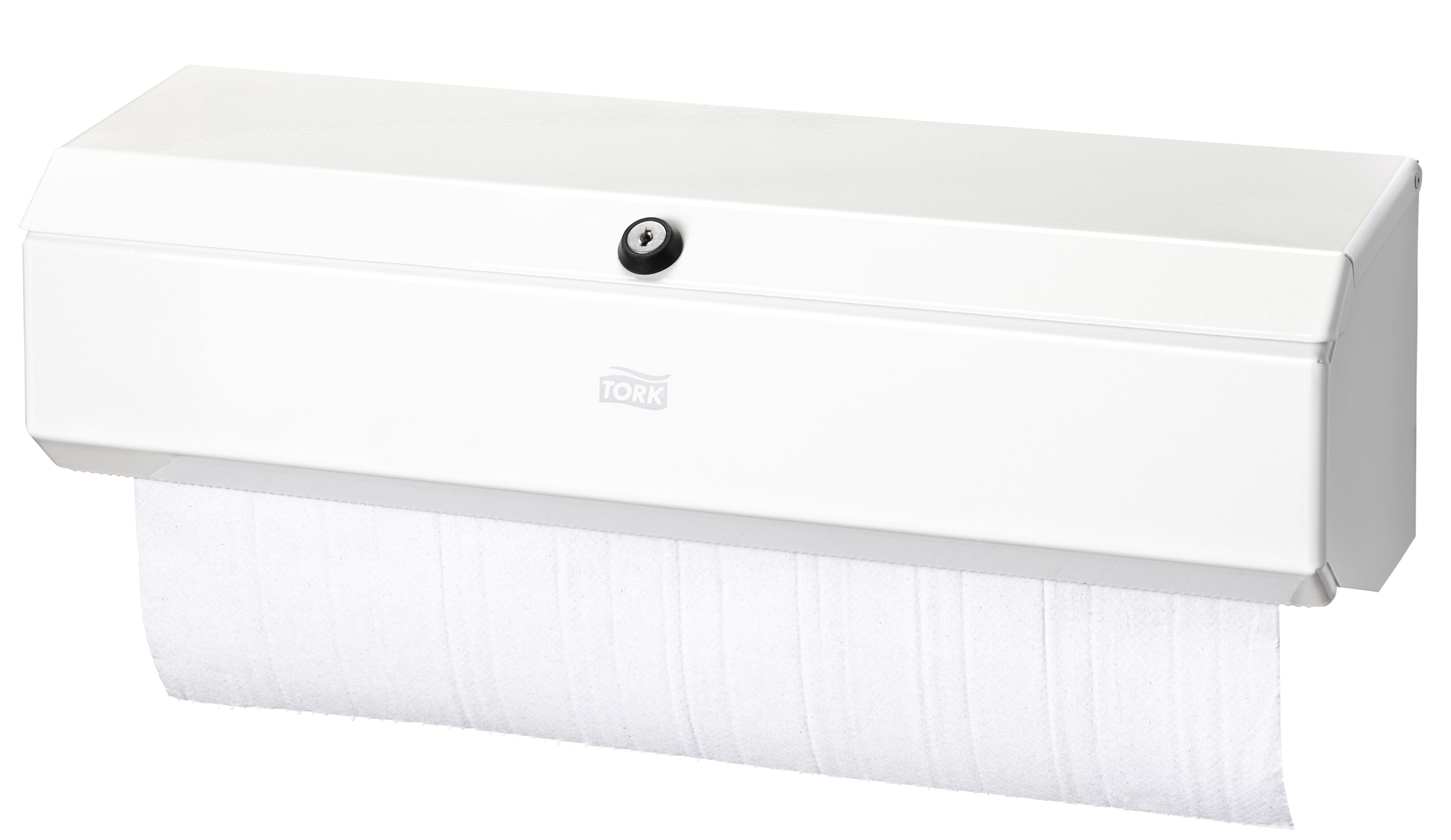 Tork Metal White Wall Mounting Paper Towel Dispenser, 160mm x 155mm x 560mm