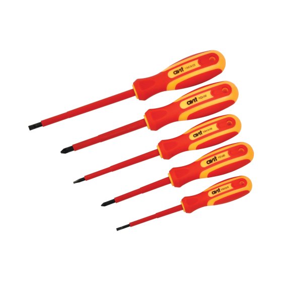 Avit Pozidriv Insulated Screwdriver Set, 5-Piece