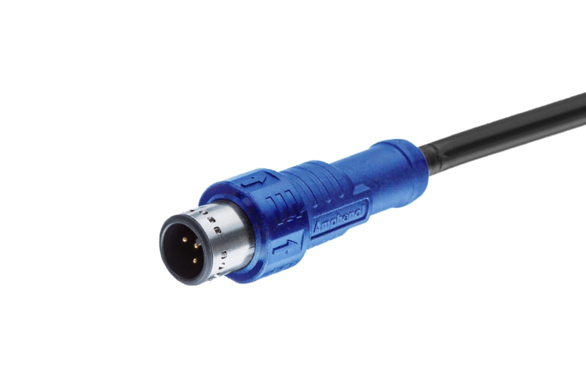Amphenol Industrial Male 5 way MICRO-C to Male 5 way 5Pin Industrial Automation Cable Assembly, 2000 mm