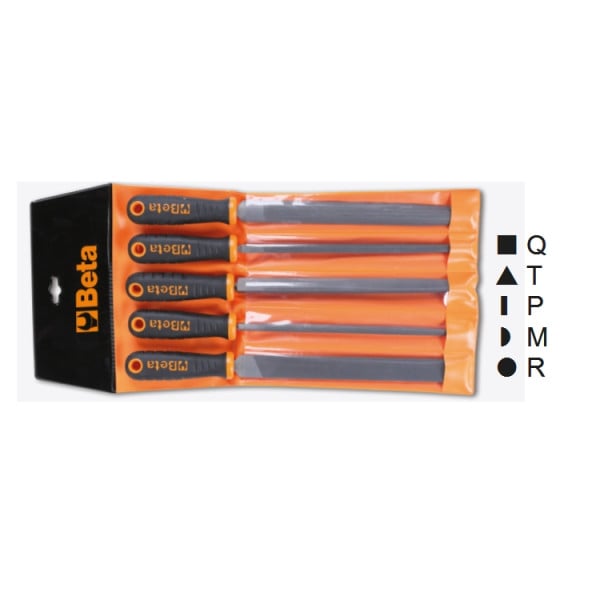 BETA 200mm, Rough, Cylindrical File Handle With Soft-Grip Handle